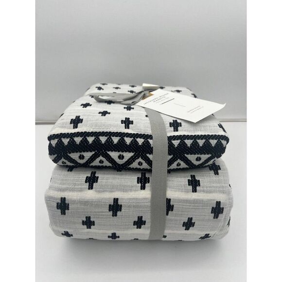 Anthropologie Jacquard-Woven Jeanette Duvet Cover Queen Size New in Package - Picture 7 of 10